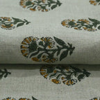 Thorian Block Printed Handloom Linen