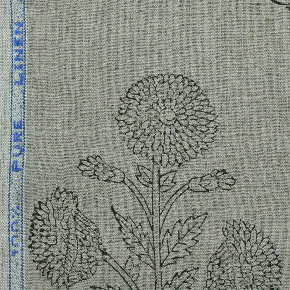 Nikita Hand Block Printed Linen Fabric