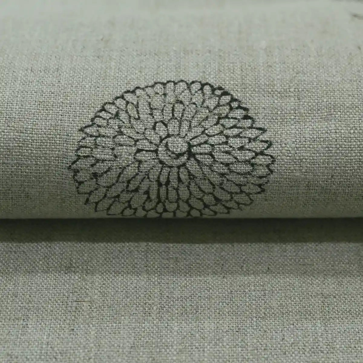 Nikita Hand Block Printed Linen Fabric