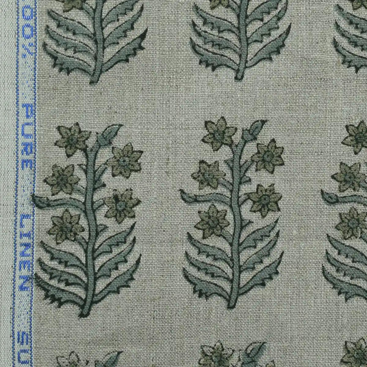 Sylvie Hand Block Printed Linen