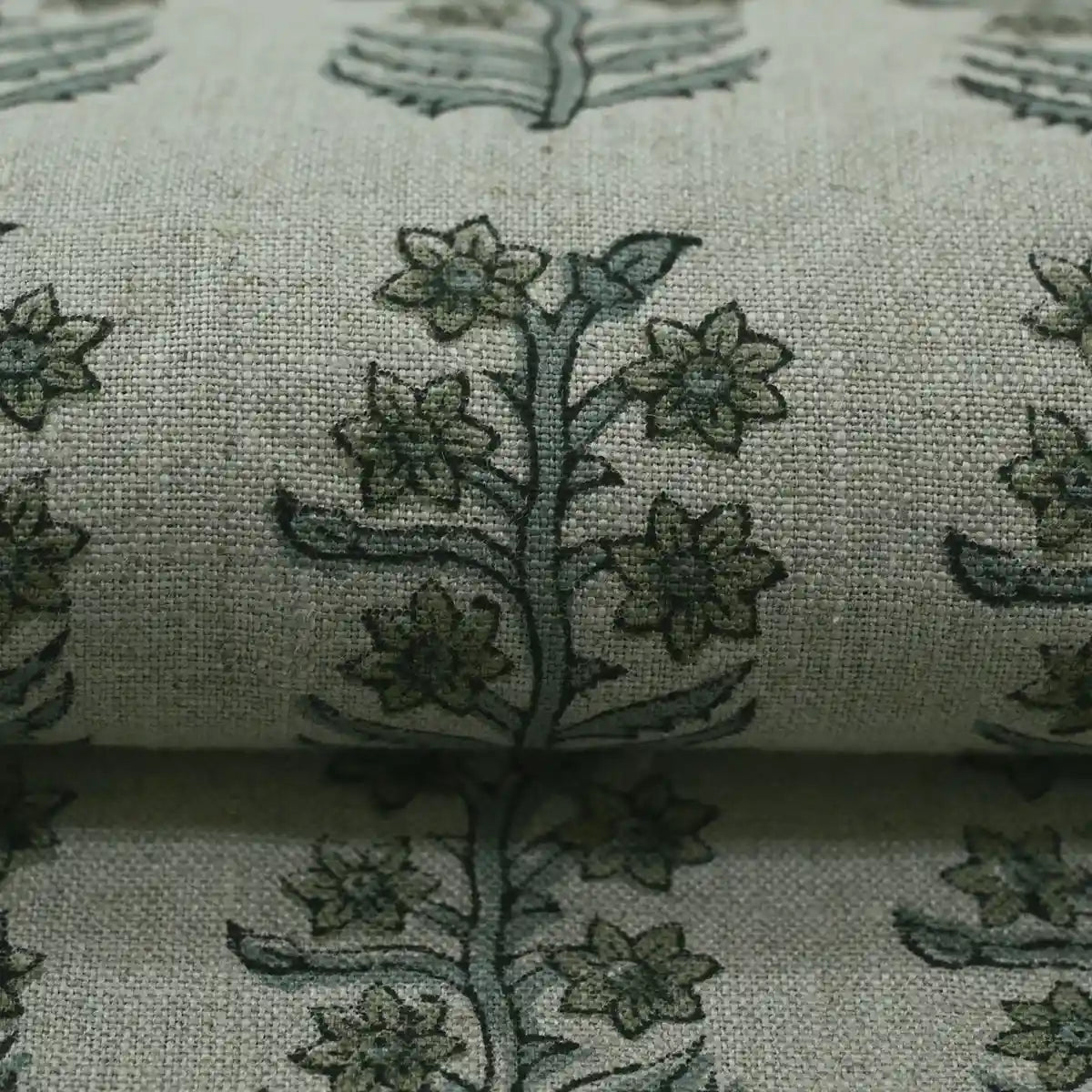 Sylvie Hand Block Printed Linen