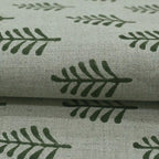 Diane Hand Block Printed Linen Fabric For Upholstery