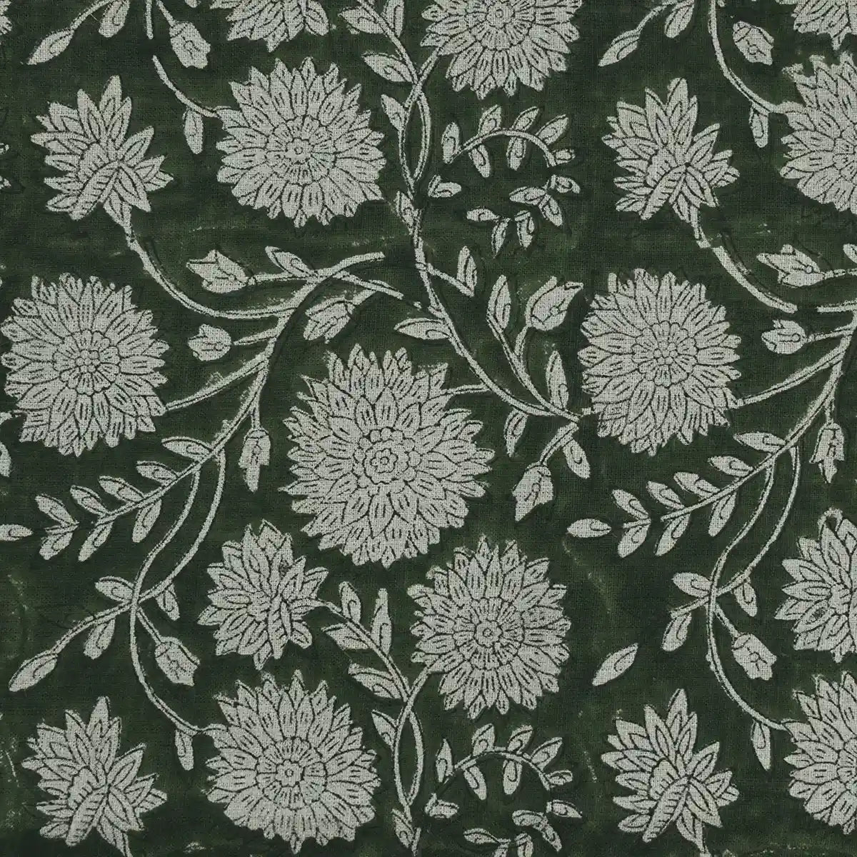 Howard Block Print Linen Fabric By Yard