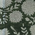 Howard Block Print Linen Fabric By Yard