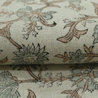 Cora Hand Block Printed Linen