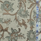 Cora Hand Block Printed Linen