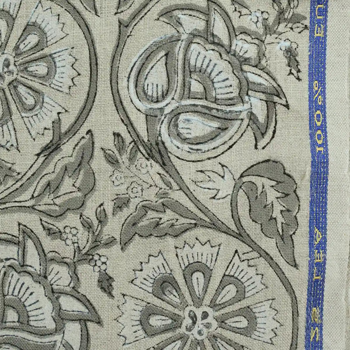 Agnes Hand Block Printed Lenin Upholstery Fabric