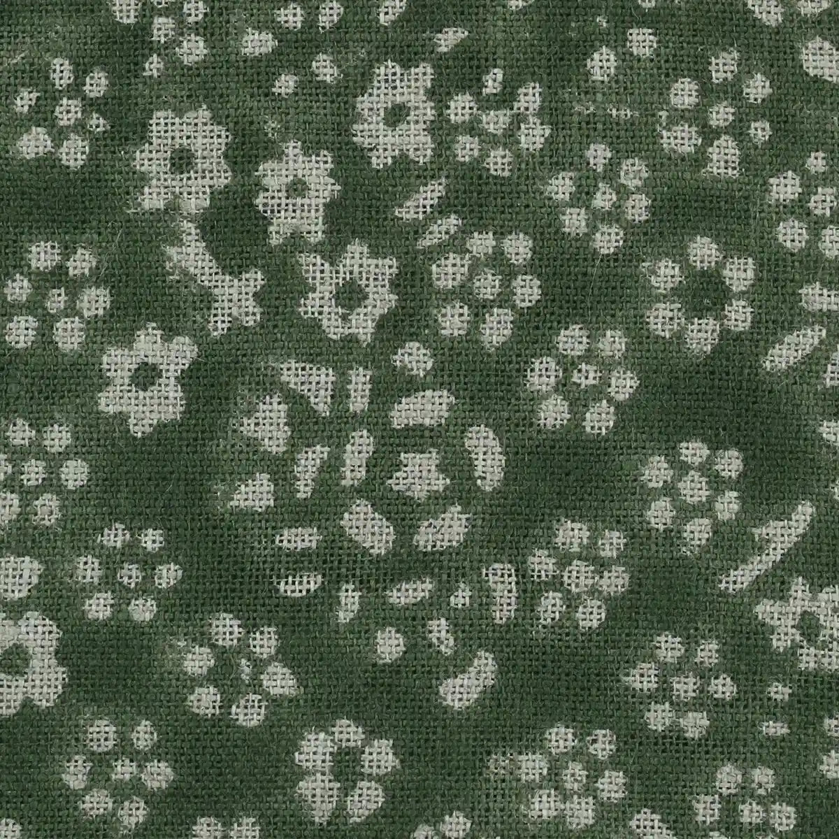 Lula Block Printed Linen Fabric