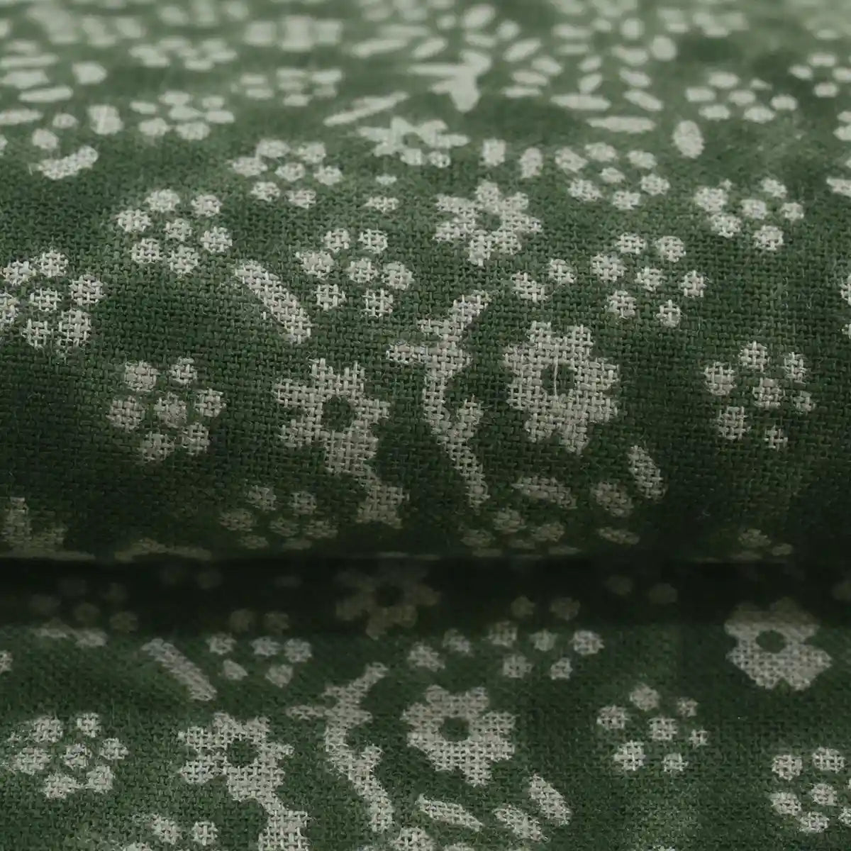 Lula Block Printed Linen Fabric