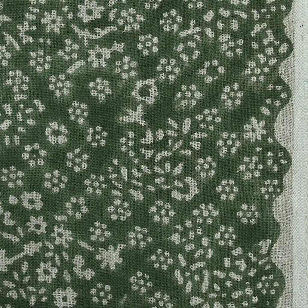 Lula Block Printed Linen Fabric