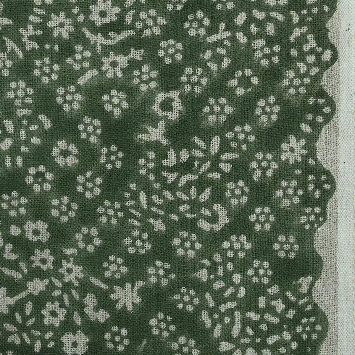 Lula Block Printed Linen Fabric