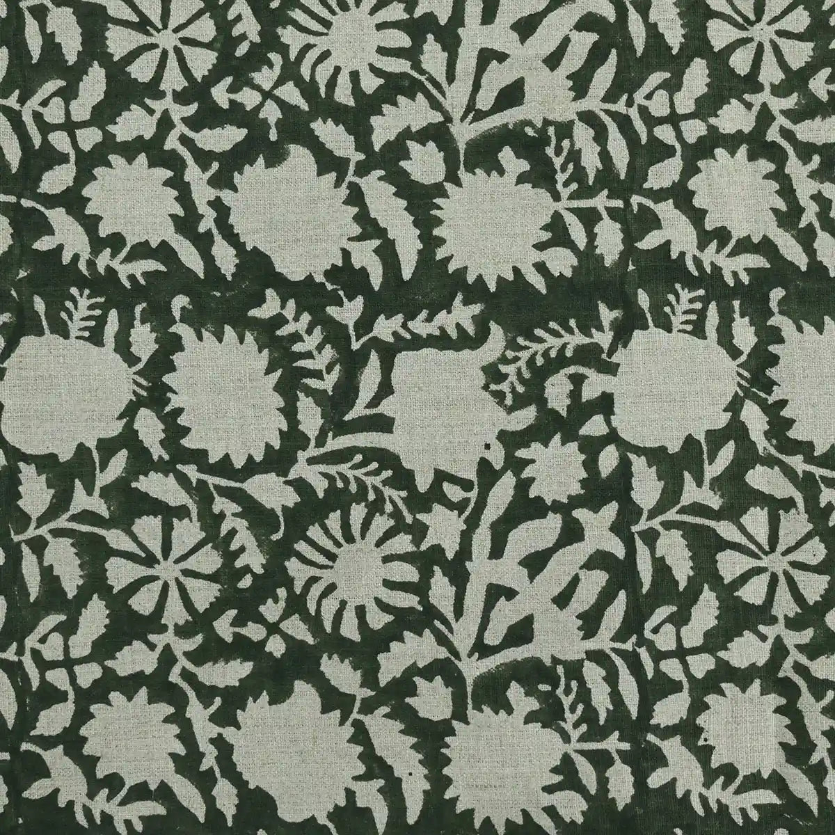 Bradley Hand Block Printed Linen Upholstery Fabric