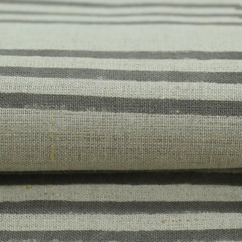 Thelma Hand Block Printed Linen Fabric for Upholstery, Curtains and more
