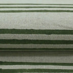 Thelma Hand Block Printed Linen Fabric for Upholstery, Curtains and more
