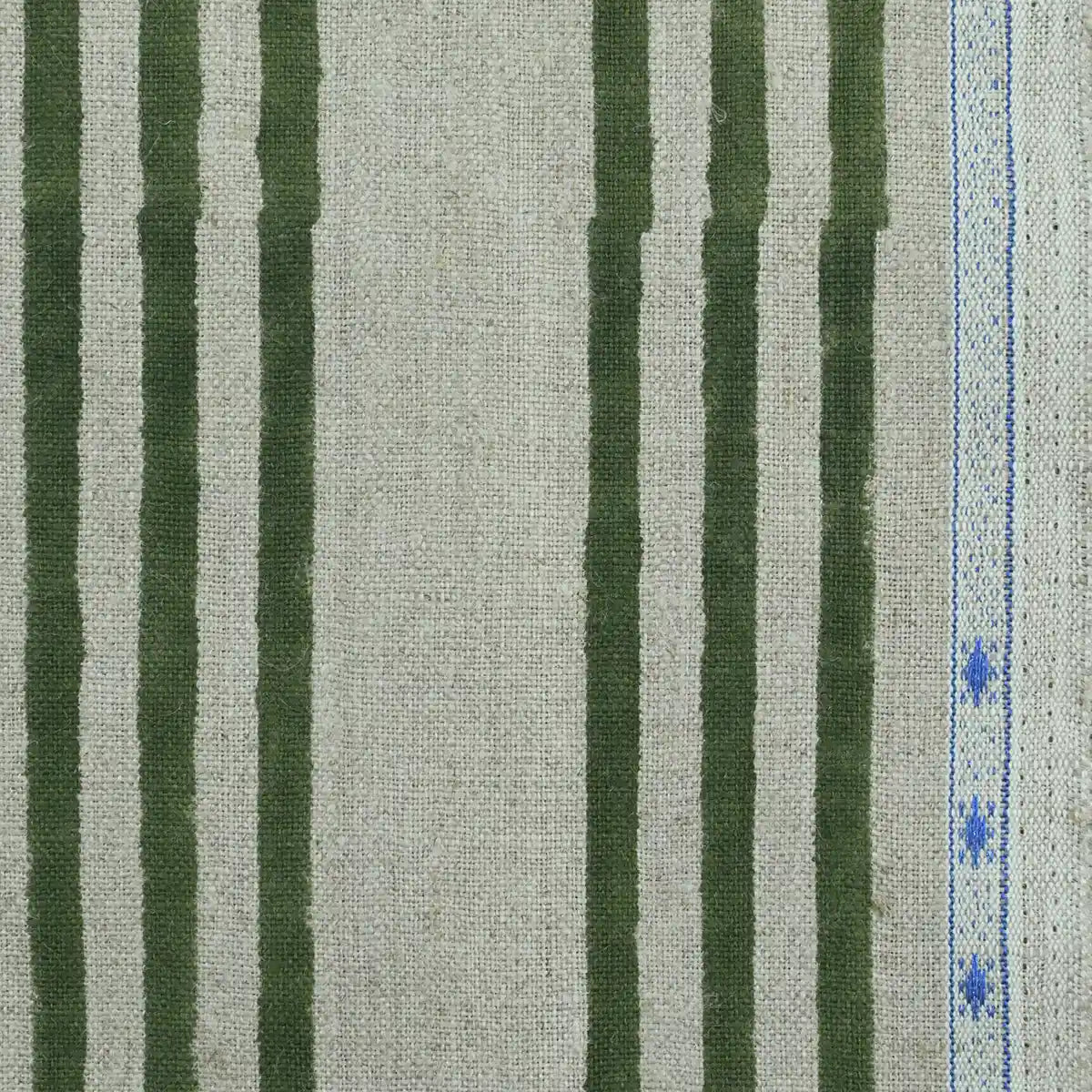 Thelma Hand Block Printed Linen Fabric for Upholstery, Curtains and more