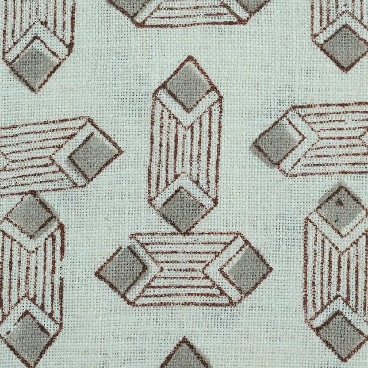 Papier Print Flower Heavy Linen Fabric