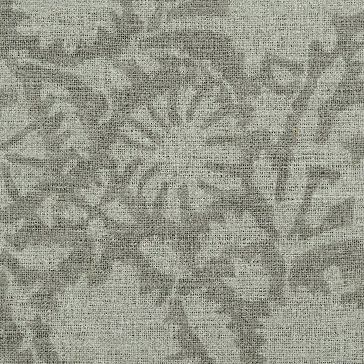 Bradley Hand Block Printed Linen Upholstery Fabric