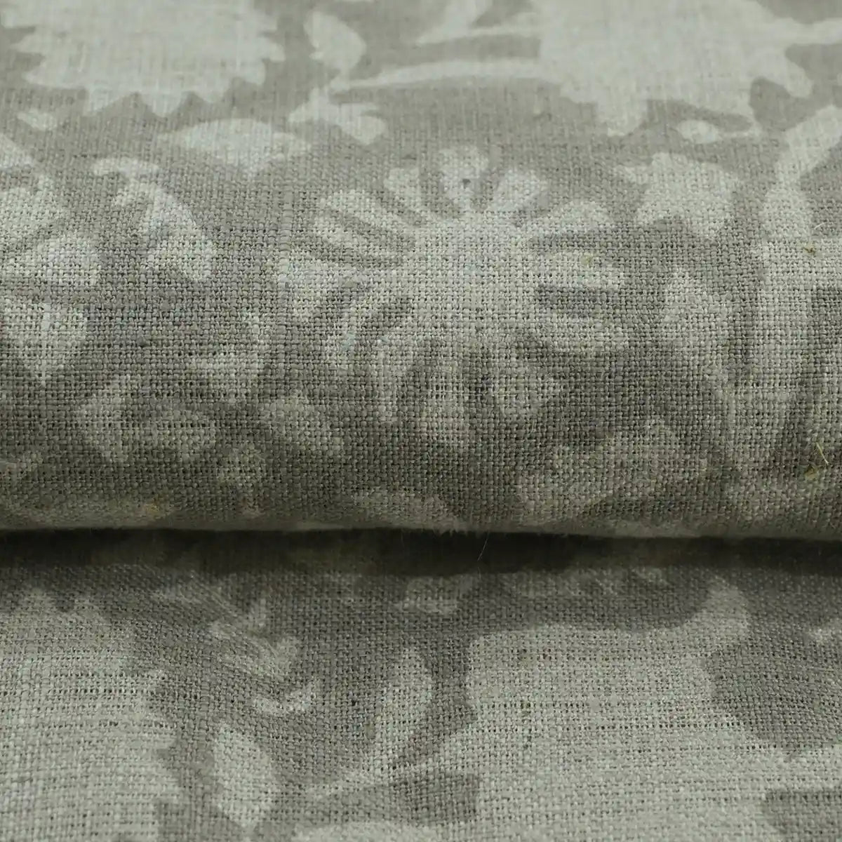 Bradley Hand Block Printed Linen Upholstery Fabric