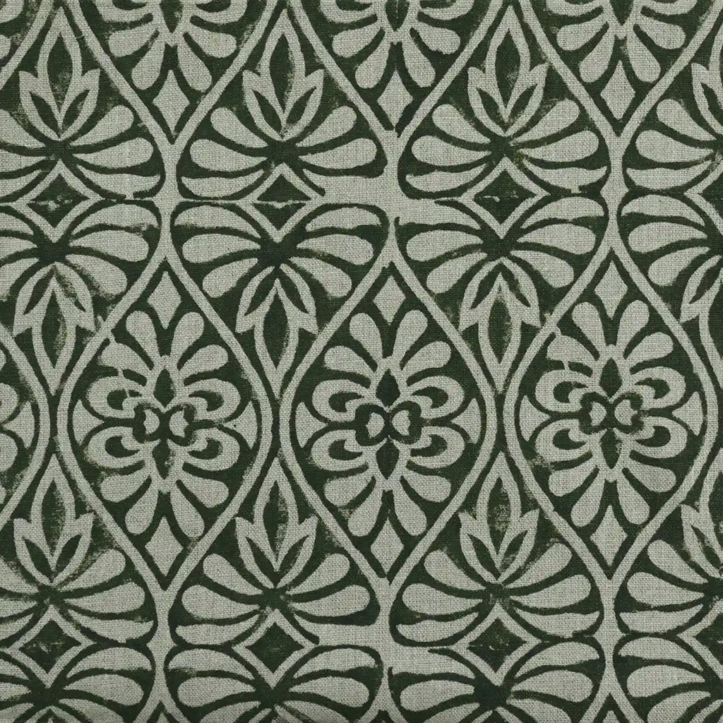 Flint Floral Hand Block Print Fabric
