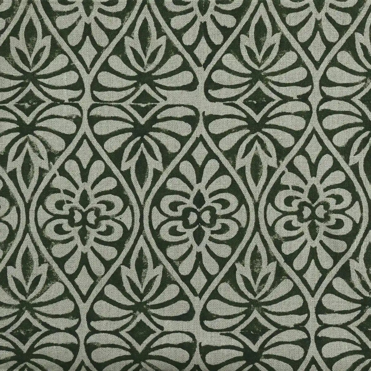 Flint Floral Hand Block Print Fabric
