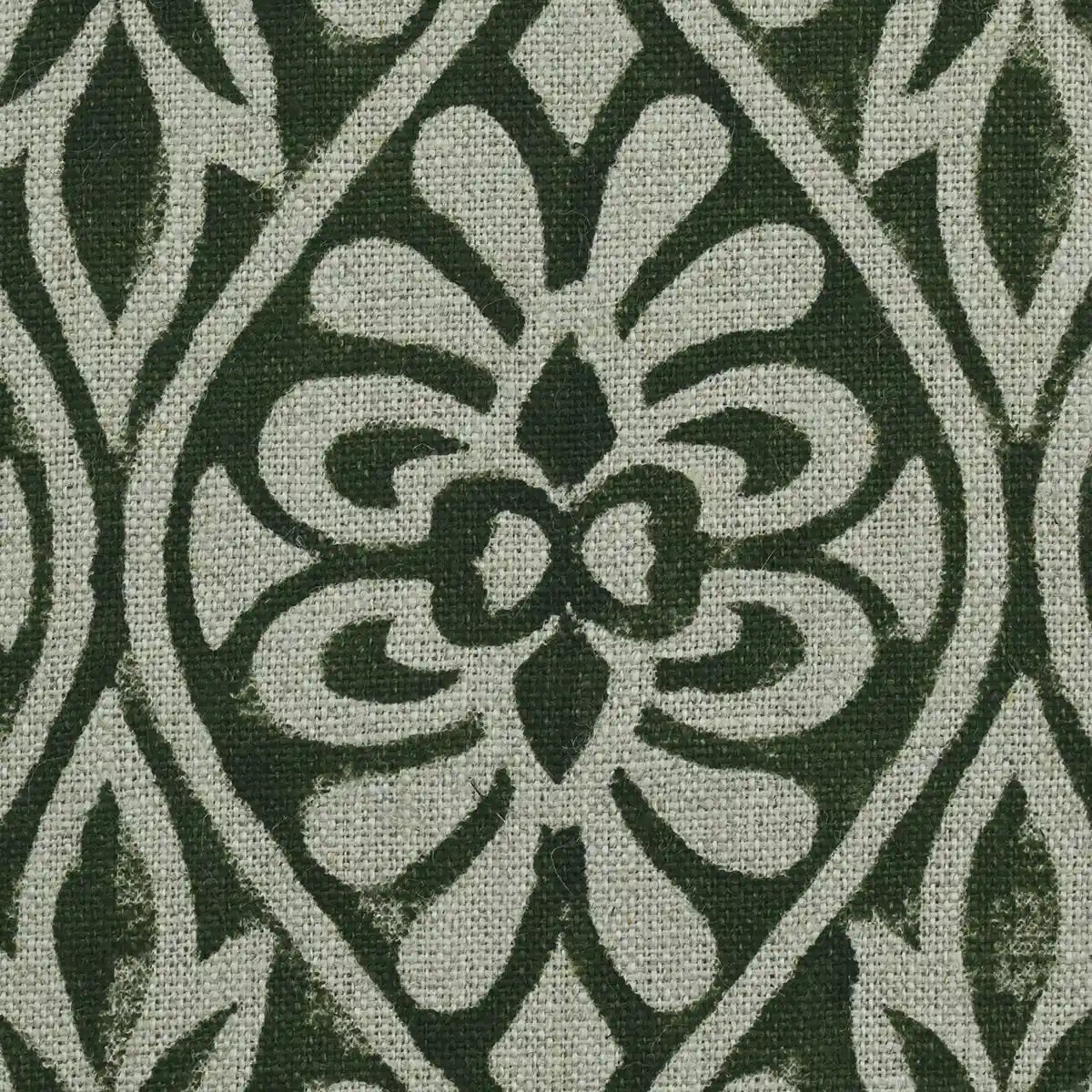 Flint Floral Hand Block Print Fabric