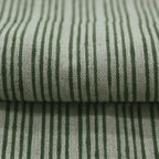 Natural Block Multistriped Heavy Linen Fabric for Upholstery