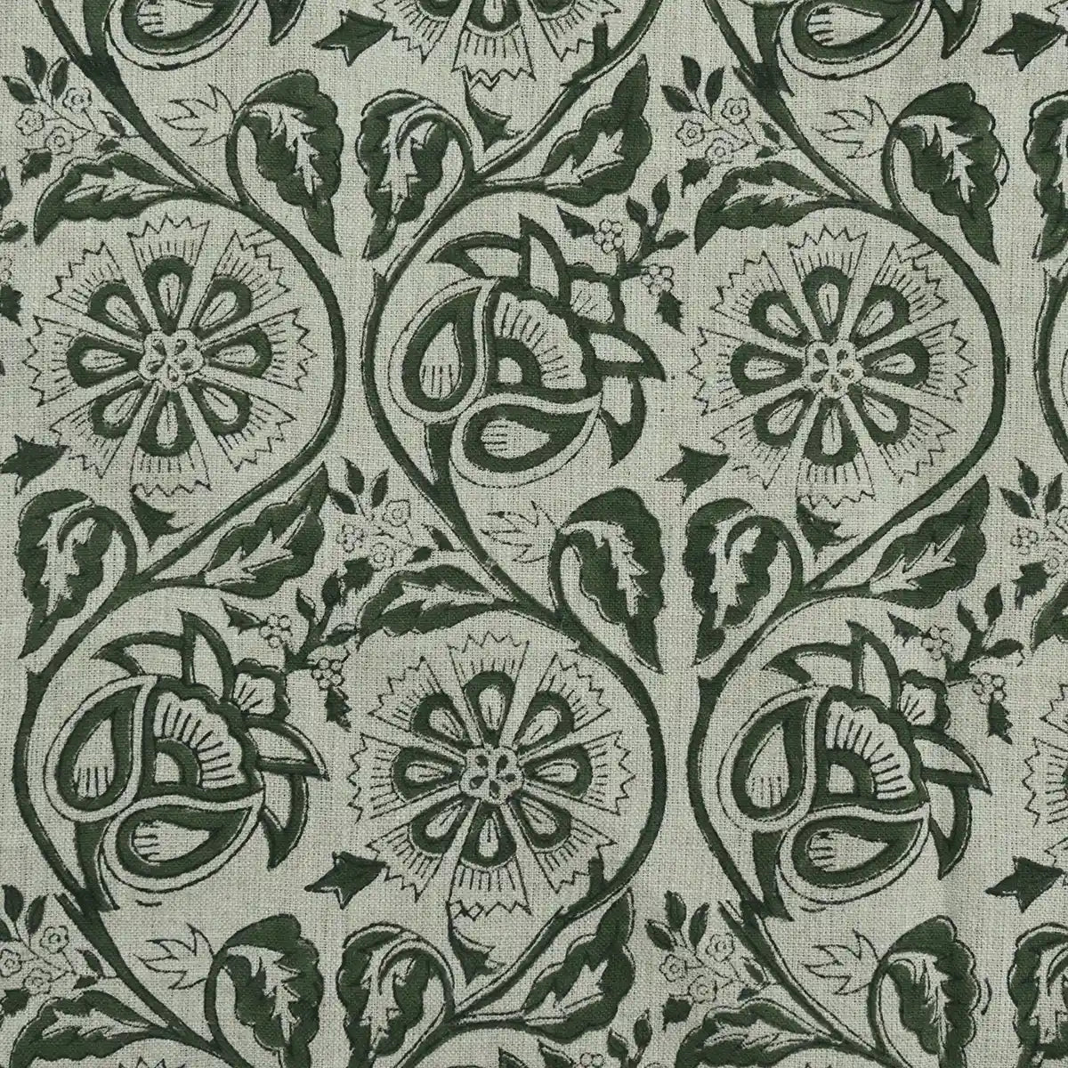 Agnes Hand Block Printed Lenin Upholstery Fabric
