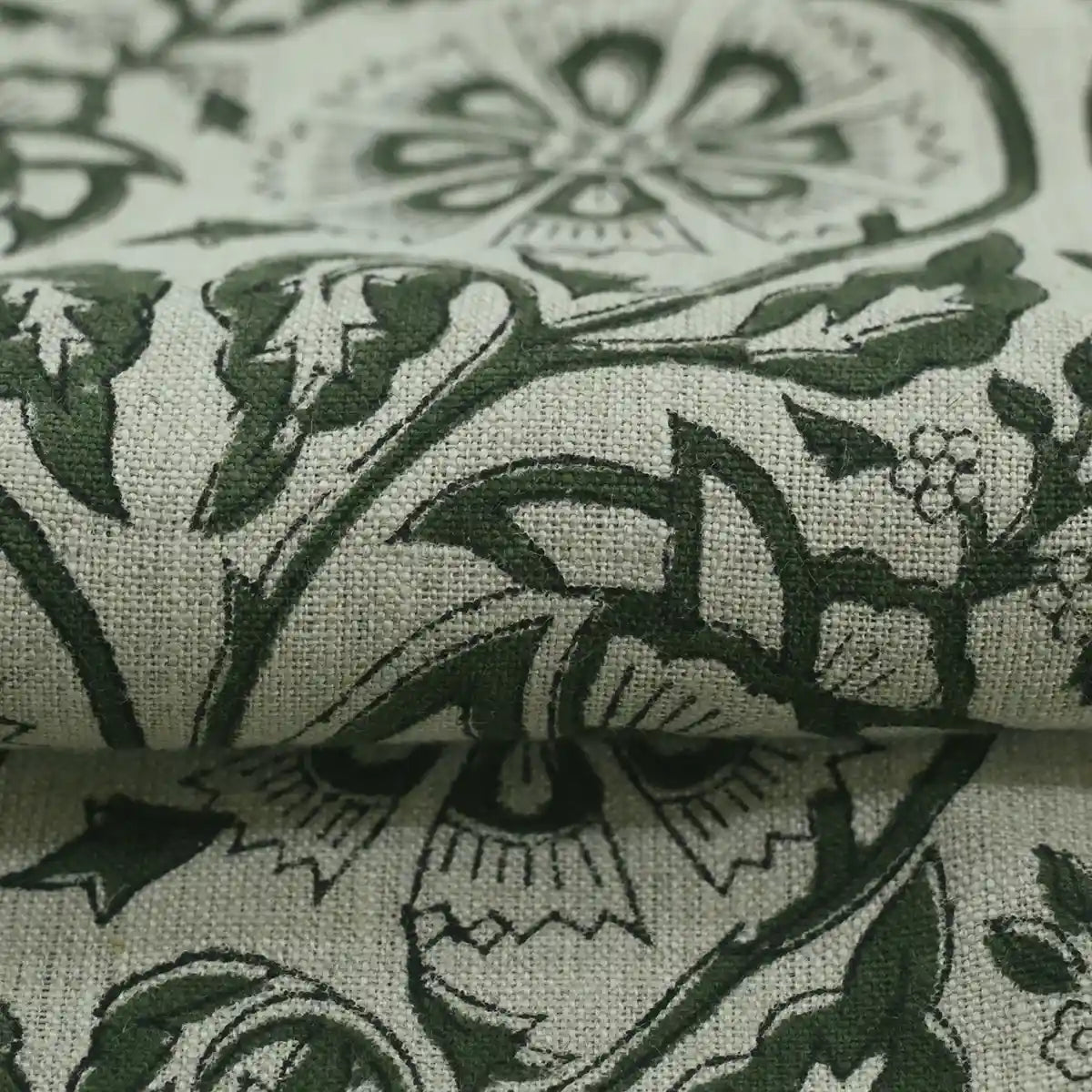 Agnes Hand Block Printed Lenin Upholstery Fabric