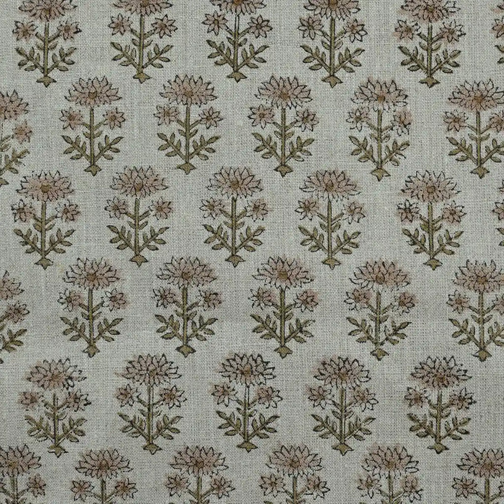 Zelda Hand Block Printed Linen