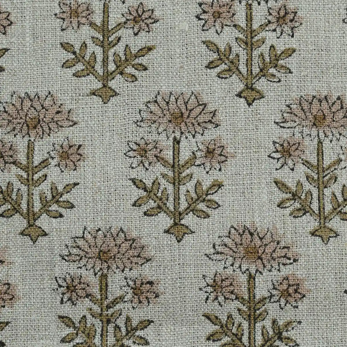 Zelda Hand Block Printed Linen