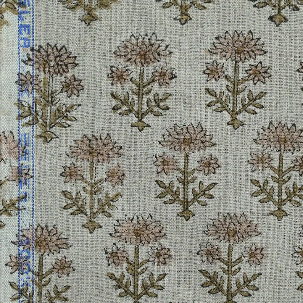 Zelda Hand Block Printed Linen