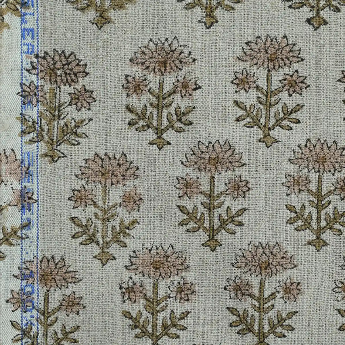 Zelda Hand Block Printed Linen