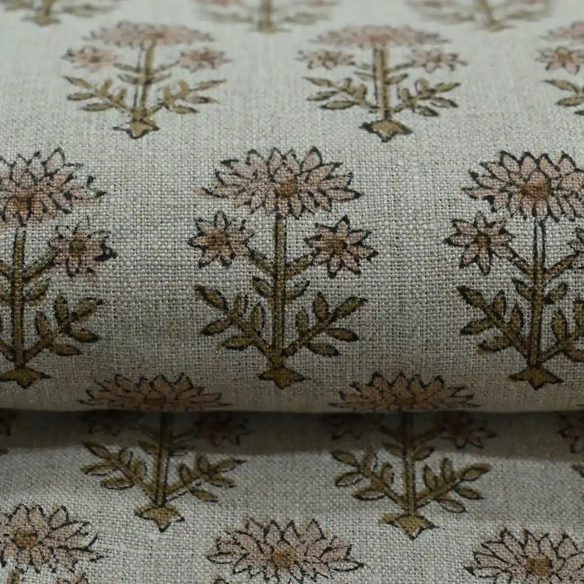 Zelda Hand Block Printed Linen