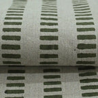 Vesper Indian Block Print Linen Fabric by the Yard