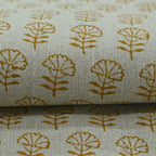 Arianna Block Printed Upholstery Linen Fabric