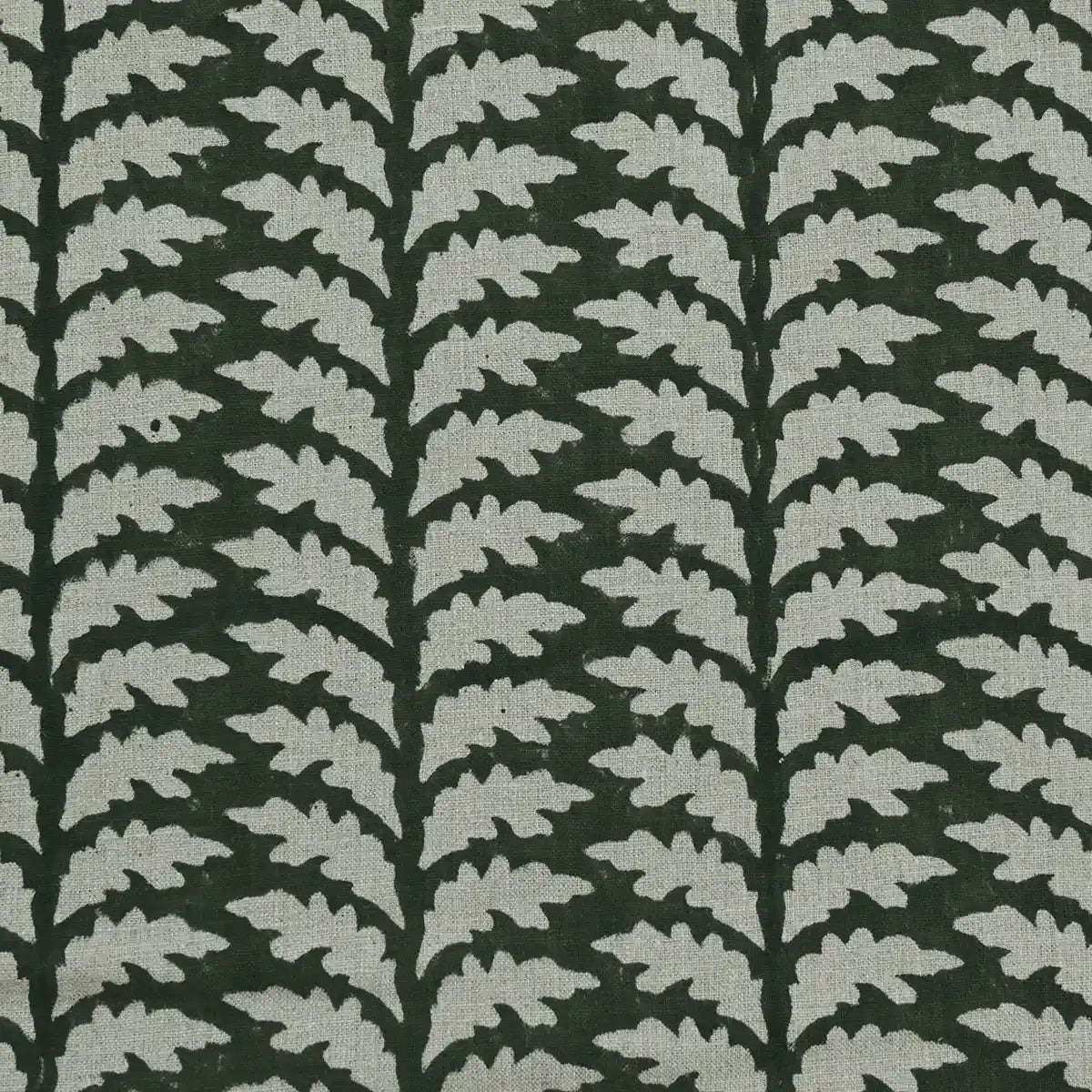 Scottie Hand Block Printed Linen Fabric