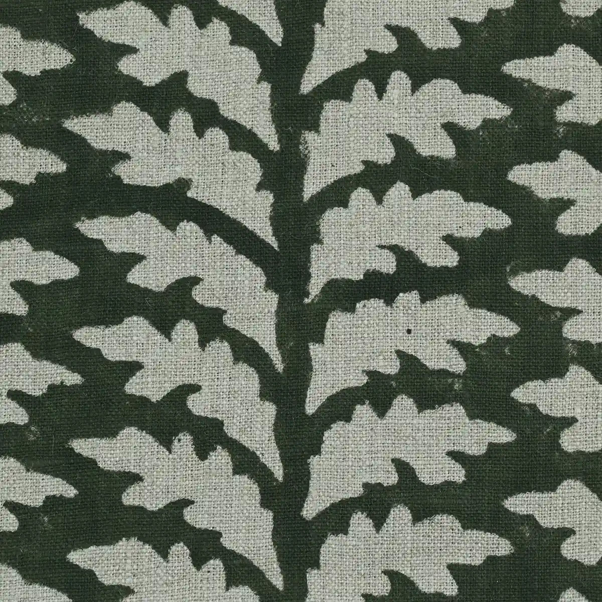 Scottie Hand Block Printed Linen Fabric