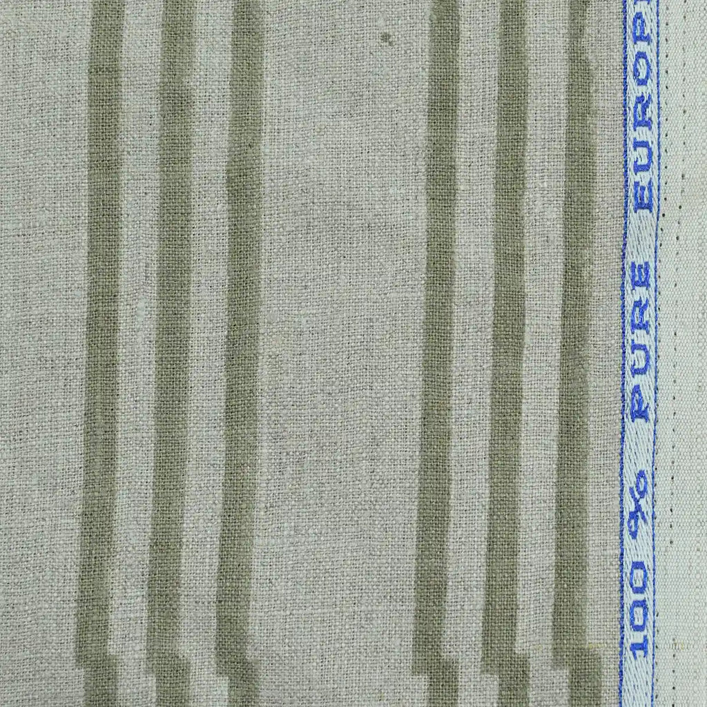 Thelma Hand Block Printed Linen Fabric for Upholstery, Curtains and more