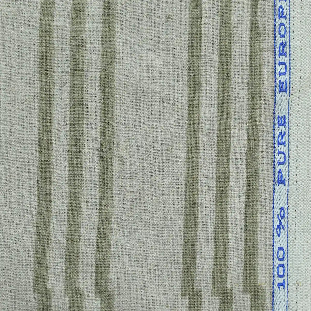 Thelma Hand Block Printed Linen Fabric for Upholstery, Curtains and more