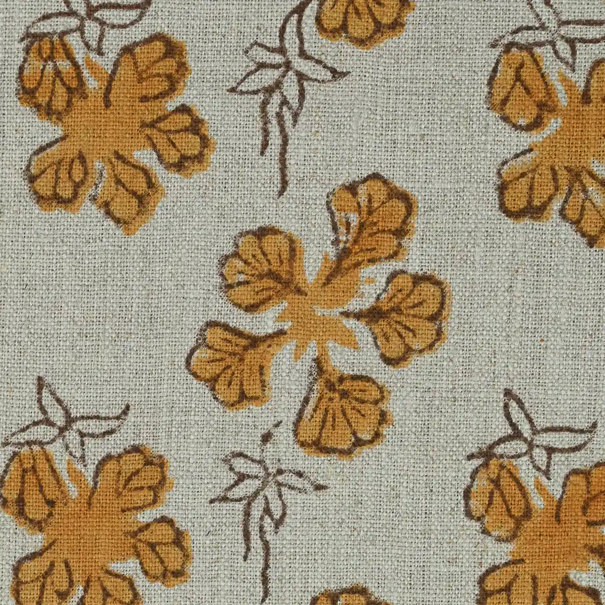 Amaris Hand Block Printed Linen