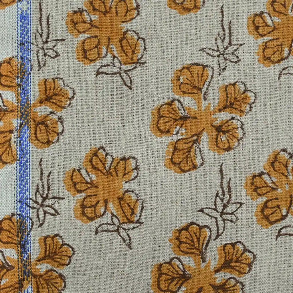 Amaris Hand Block Printed Linen