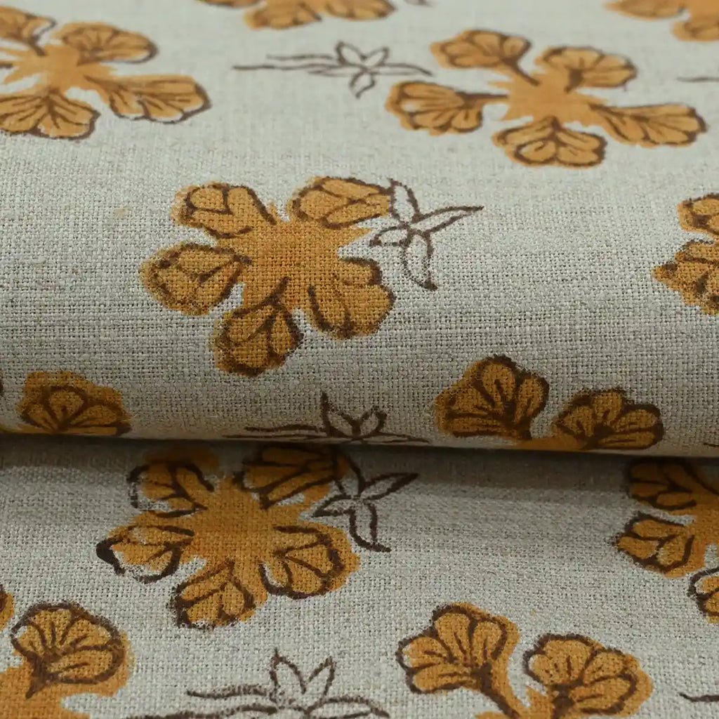 Amaris Hand Block Printed Linen