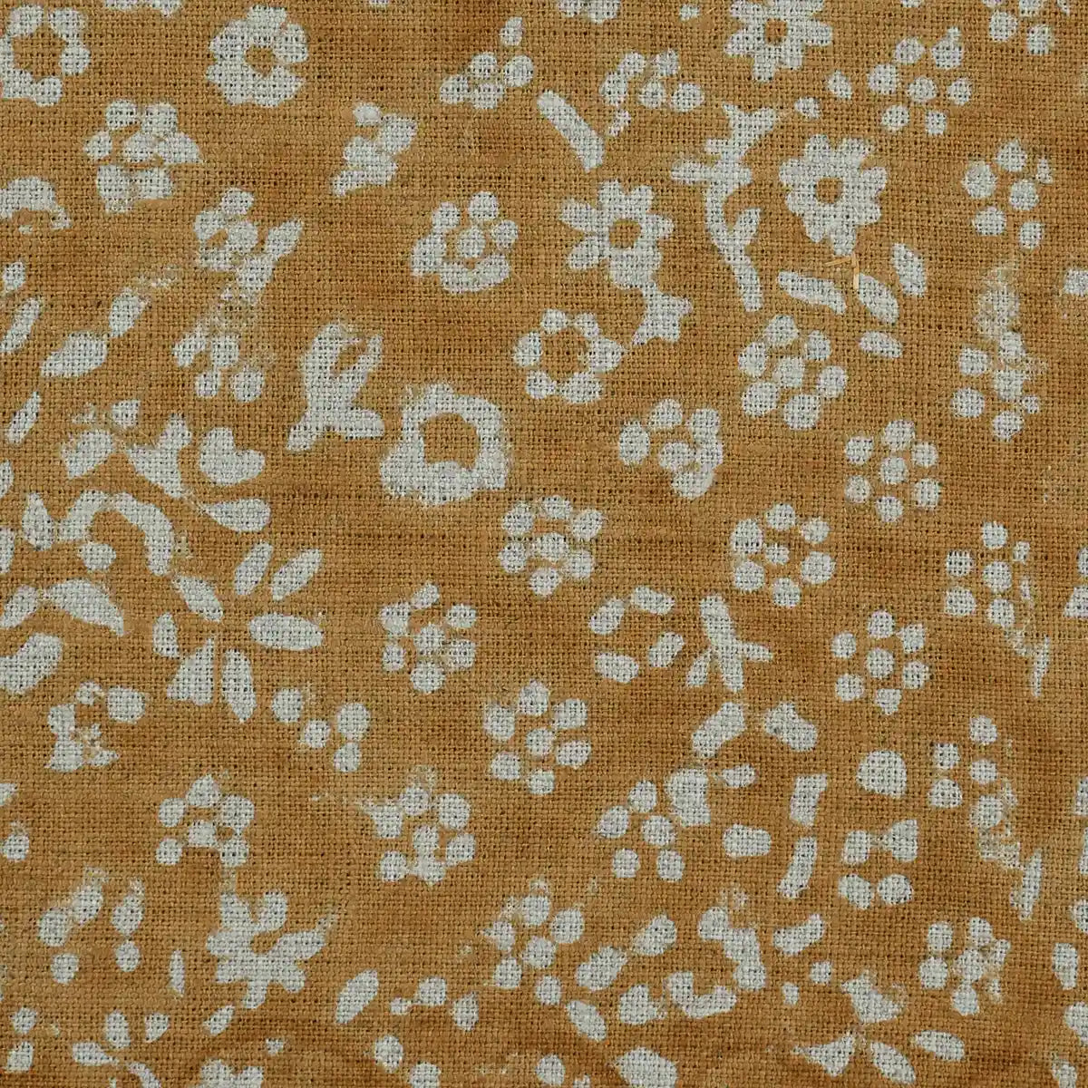 Lula Block Printed Linen Fabric