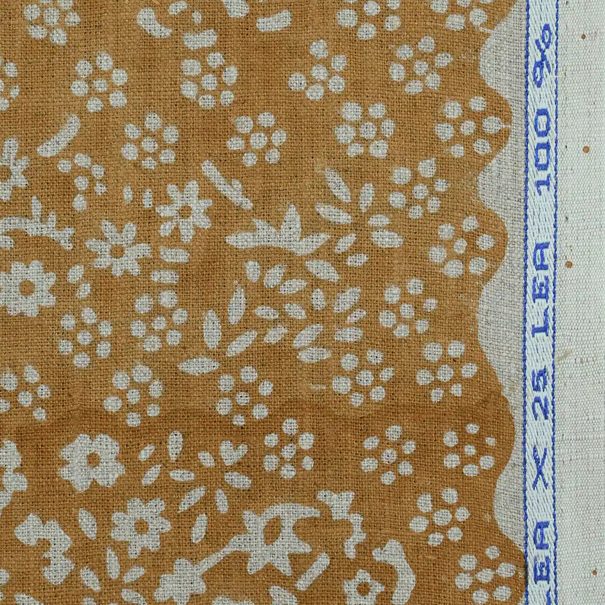 Lula Block Printed Linen Fabric