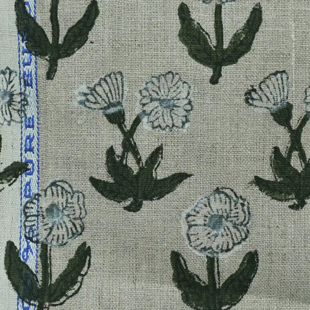 Amelia Premium Hand Block Printed Linen