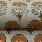 Hepburn Block Print Linen Fabric