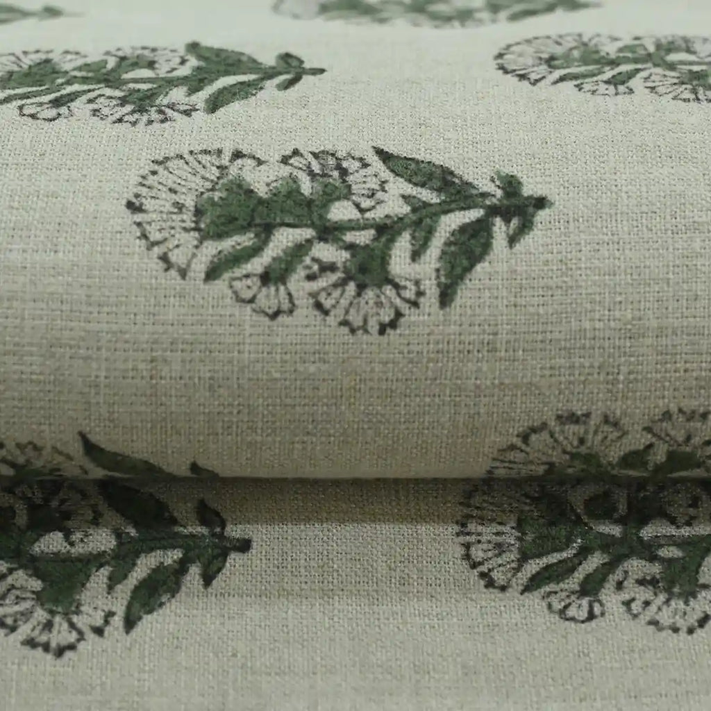 Thorian Block Printed Handloom Linen