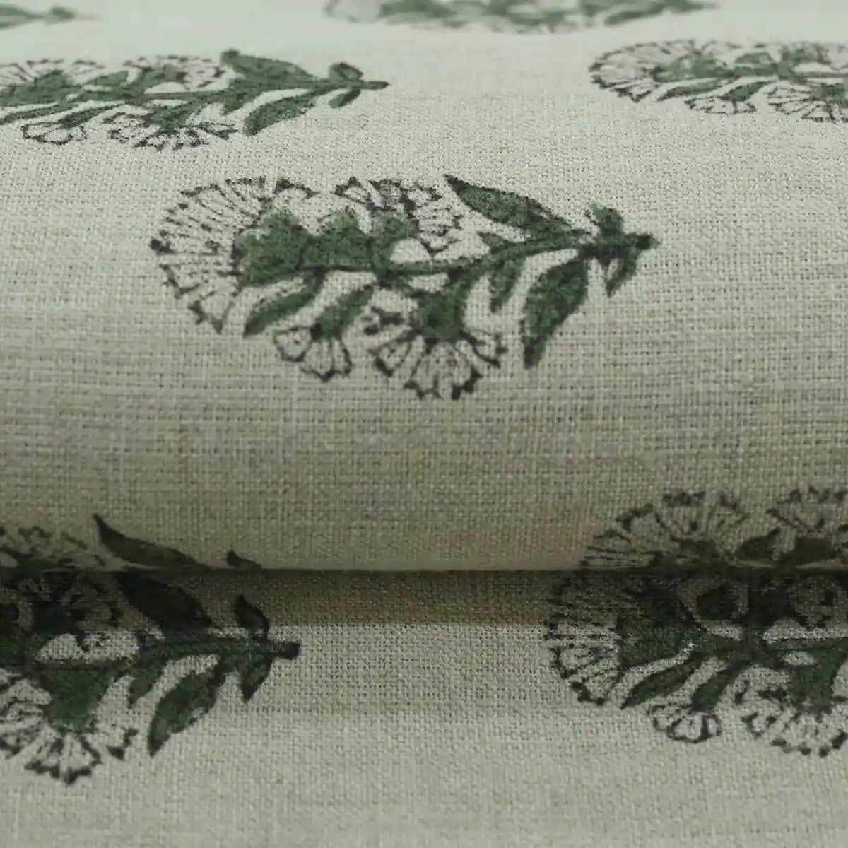 Thorian Block Printed Handloom Linen