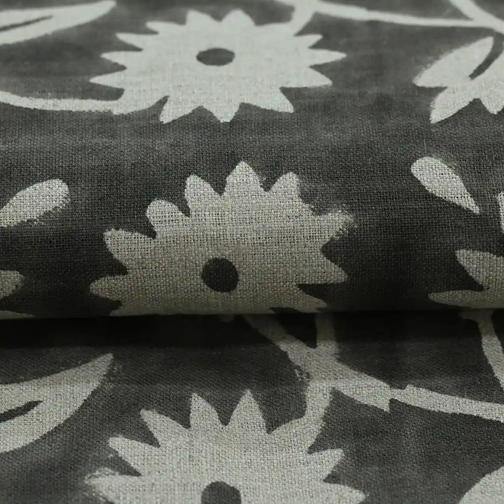 Hayley Hand Block Printed Linen