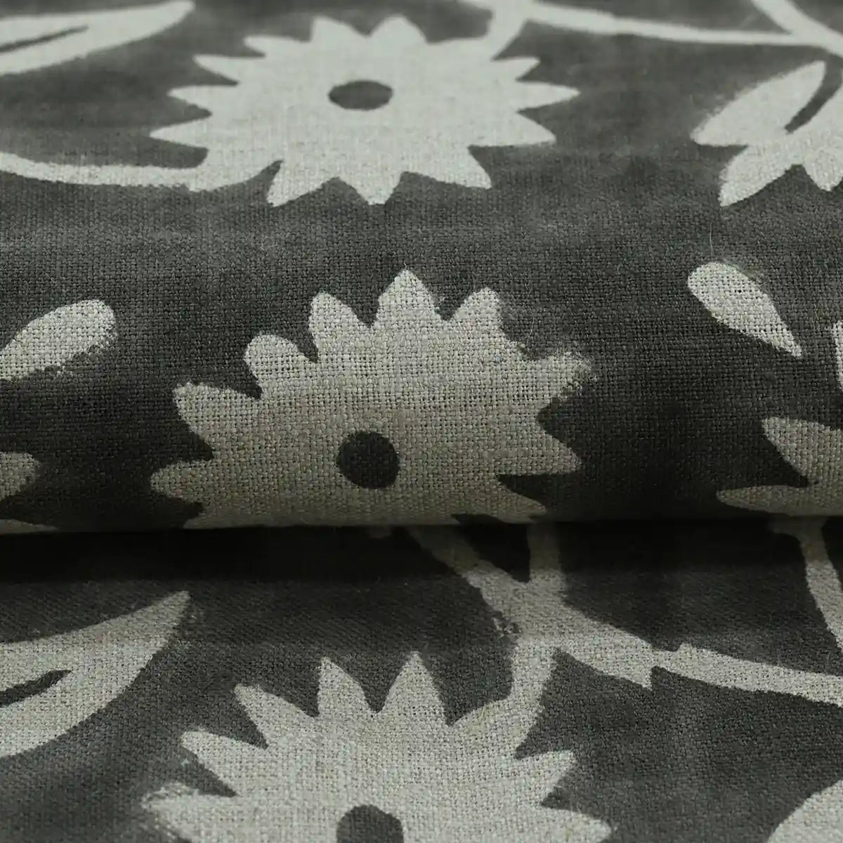 Hayley Hand Block Printed Linen